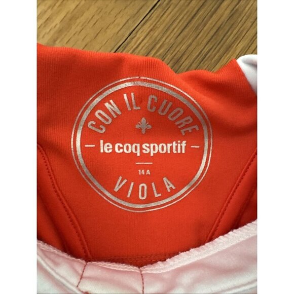 Le Coq Sportif Football Polo Fiorentina 2016/17 ACF Size 14 - Picture 5 of 6